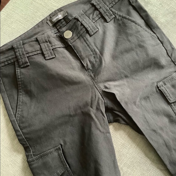 black skinny cargo pants womens